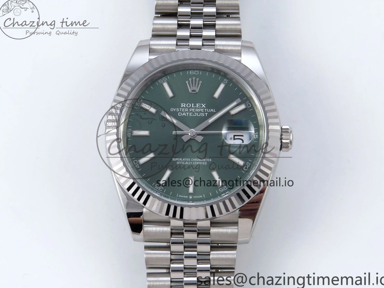 Edition Clean Jubilee Green Stick on Dial 126334 Bracelet SS Datejust VR3235 Best 1:1 41mm 0512